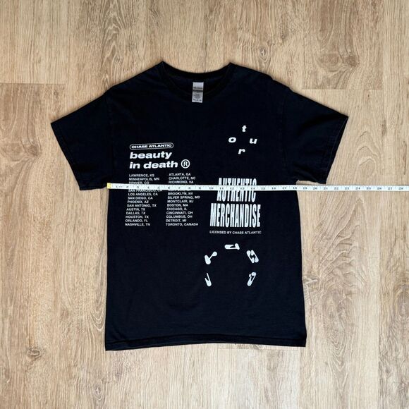 Chase Atlantic Beauty In Death Tour T-Shirt Black Medium Concert Merch - Picture 4 of 5